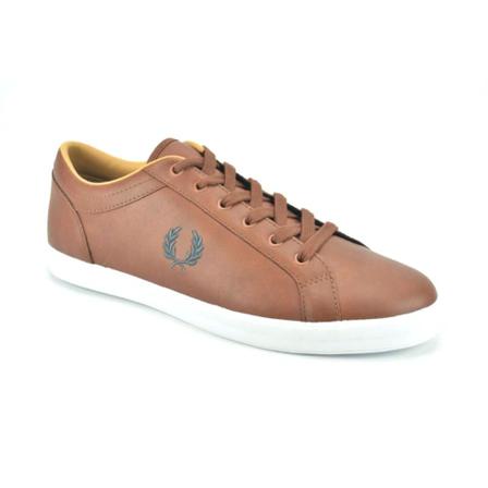 Fred Perry, Solid N. thin Z. Bruin, Heren, Maat:42 1/2 EU