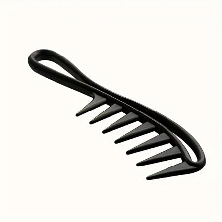 1 stk. stor antistatisk salon-kvalitet bredtandet plastik kam, til hår og krøllet hårpleje