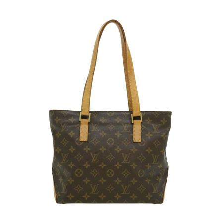 Louis Vuitton Vintage, Pre-owned Cabas Piano Monogram Tote Bag Bruin, Dames, Maat:ONE Size,leer