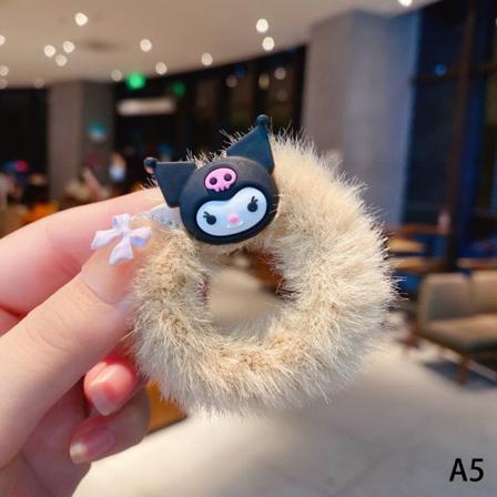 Sanrio kanelsnurr svart skjønnhet ny e plysj hårring enkel A5