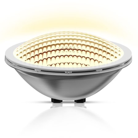 PAR56 LED Poollampa, 30W, Vattentät, IP68, Dränkbar, 12V DC/AC, Varmvit 3000K