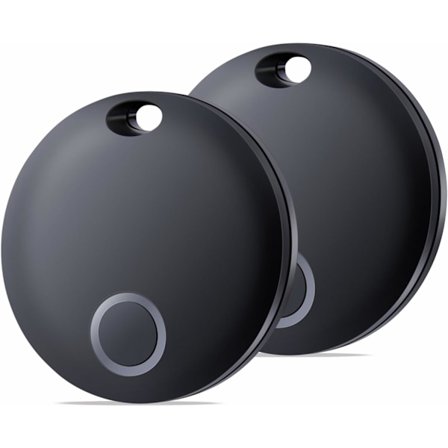 Bagsporingsenhet Kompatibel med Apple Find My (kun iOS), Gjenstandssporer for nøkler, bagasje, kofferter, lommebok, IP67 vanntett, 2-pakning