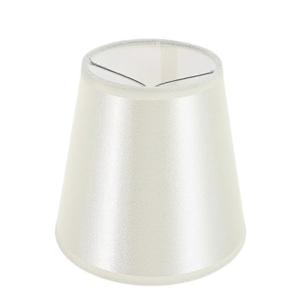 Klämlampskärm i tyg, lampskärm i tyg, ljuskrona lampskärm