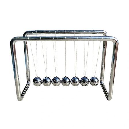 Newtons vugge stødfanger bold fysik dekompression dekoration 7 perler fuld metalramme Newtons bold Tw