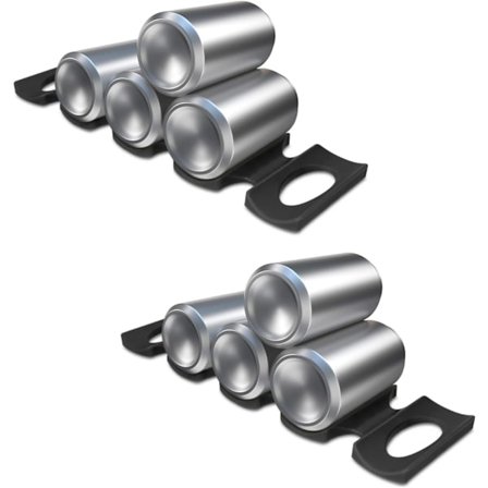 Silikonflaskestaplingsmatta (Set om 2) - Kylskåpsorganiseringshållare för att stapla flaskor, burkar, öl, läsk - Svart