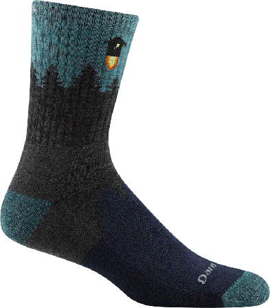 Darn Tough Men's Number 2 Micro Crew Midweight Hiking Sock Men hiking socks Grey M
