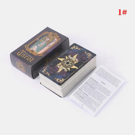 Holografiska Glänsande Tarotkort Waite Full English Mysterious Edi
