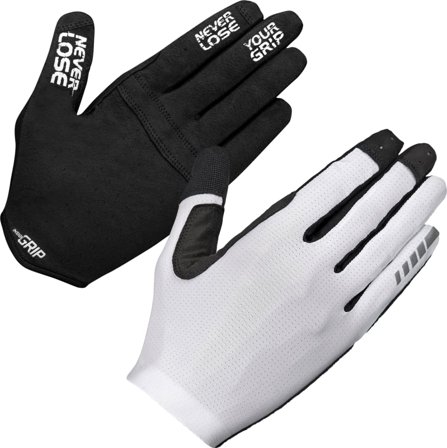 GripGrab Aerolite InsideGrip Long Finger Glove Unisex workout gloves White XL