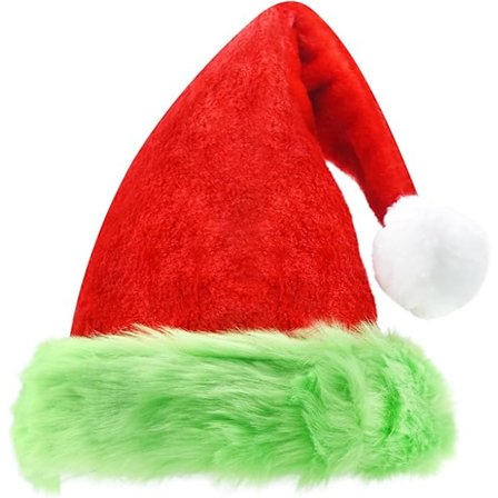 Nisseluer Grinch Julenisselue Unisex Rød Grønn Tykkere Fløyel Komfort Plysj Nisselue Jul Klassisk Lue Julehette
