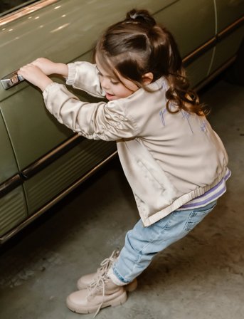 Daily 7 2500 Mom Fit Embroiderie - Blue - 110