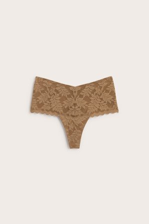 Kappahl | Stringtruser i blonder | Brun