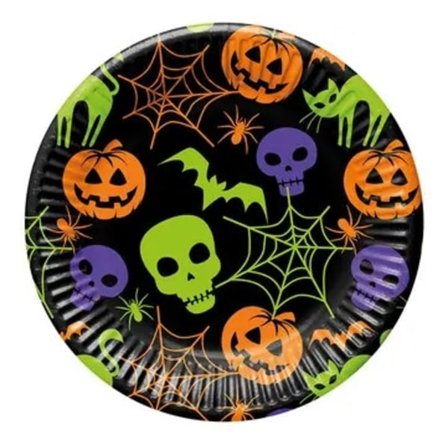 Halloween Happy papperstallrikar 8 st 23 cm FSC