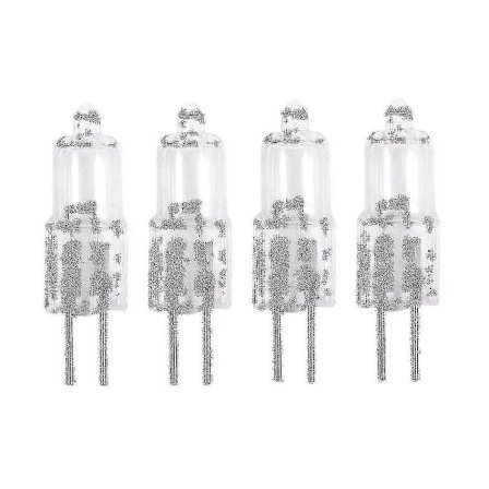 12v 20w 2 Pin G4 Base Halogenpære 4 stk. Varm Hvit Db