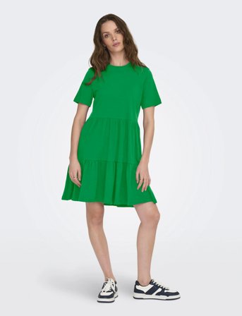 ONLY Onlmay Life S/S Peplum Dress Box Jrs - Green - S