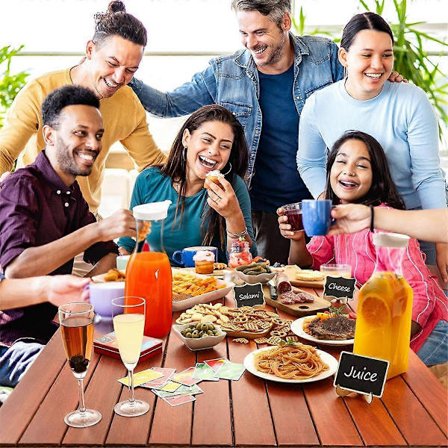 Mini Mad Tavle Skilt, Bryllupsskilt Lille Tavle, Madskilt, Bordkort, Beskedtavle Festartikler (30 STK)