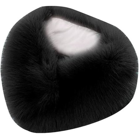 Dame Fuskepels Skjerf, Dame Plysj Skjerf med Bomullsklær Genser Jakke Høst Vinter Mote Plysj Skjerf for Ski Kjøring Reise Feriegaver