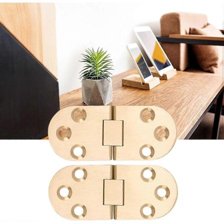 Sett sammenleggbart symaskinbord hengsel rustfritt topphengsel rund kant 180 graders klaffhengsel (2,0 mm)