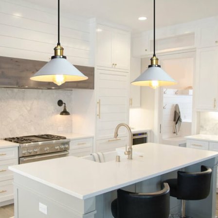 2 Pakke 22cm Taklampe Lysekrone Belysning Oppheng Pendel Hatt Form Hvit