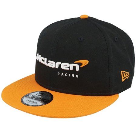 New Era - Motor Black snapback Czapka Z Daszkiem - McLaren F1 Essentials 9FIFTY Black/Orange Snapback @ Hatstore