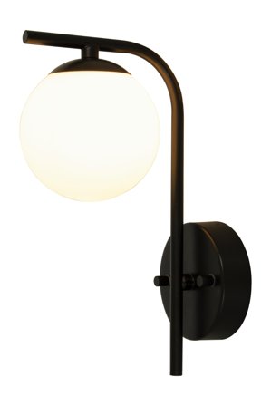 Aneta Lighting NICOSIA vegglampe, bad, svart, G9, IP44