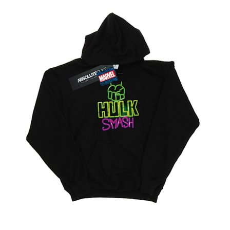 Marvel Herr Hulk Smash Hoodie S Svart