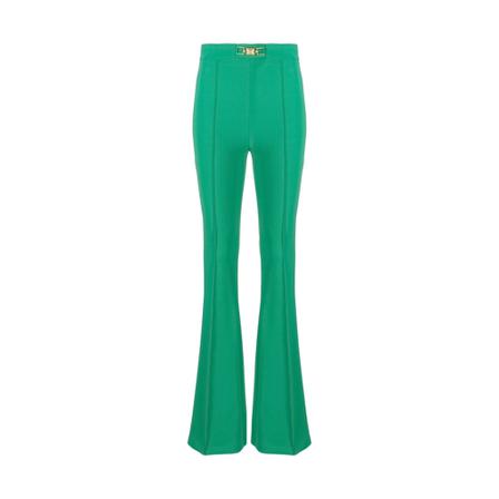 Elisabetta Franchi Flared Jeans Grøn, Dame