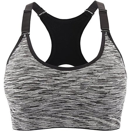 Sports-BH Vattert Sømløs BH Push Up For Yoga Fitness Trening