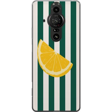 Kompatibelt Mobilskal till Sony Sony Xperia Pro-I Citronmönster gul citrusfrukt sommar köksmönster retrodesign tapet inspiration fräsch stil