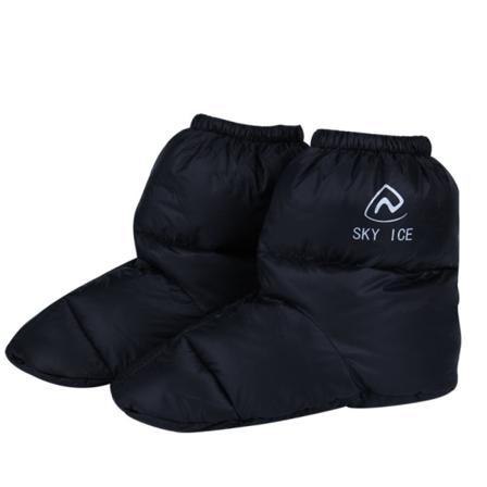 1 par Duck Down Booties Sokker Klatreskotrekk SVART L black L