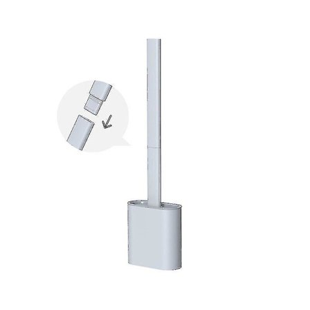 Blød TPR Silikon Toiletbørste med Holder