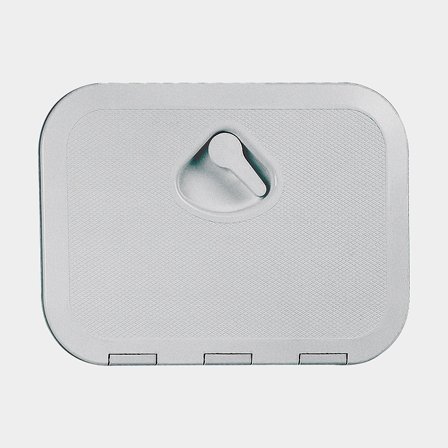 Trappe d'inspection Nuova Rade Top Line, rectangulaire, 353 x 606 mm, avec poignée, gris (RAL 9006)