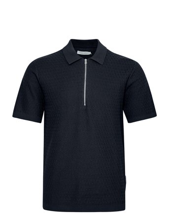 Cfjoe Ss Structured Polo Knit Navy Casual Friday