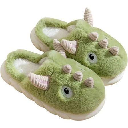 38/39 EU Dinosaur Tøfler Kvinners Plysj Tøfler Dyreslipper