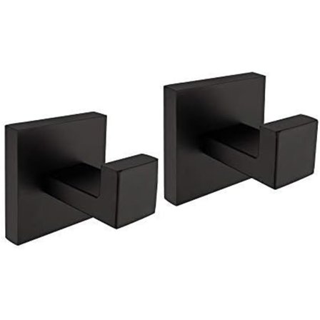 Klädhängare för badrum, väggkrok, garage, rostfritt stål, handduks-/rockkrok, 2-pack