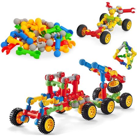 Byggesæt til børn på 4-8 år, drenge og piger, legetøjsgaver til 4 5 6 7 8 år gamle drenge, gave til drenge, børnelegetøj til børn i alderen 4-9 år, 