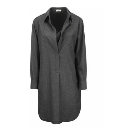 Brunello Cucinelli Shirt Kjole Grå, Dame, Størrelse: 2XS