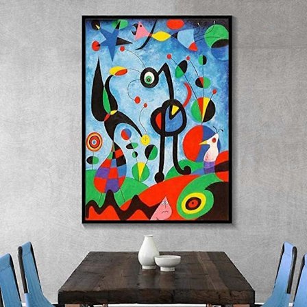 Joan Miro Puslespil, 300/500/1000 Brikker, Abstrakt Akvarel, Berømt Maleri, Puslespil, Nytårsgave til Børn[D]