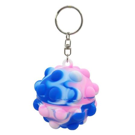 3d Pop Fidget Nyckelring, Round Ball Squeeze Toys