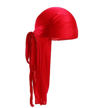Silk Durag Pirate Hat RÖD