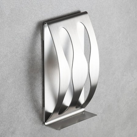 Vægmonteret Tandbørsteholder i Rustfrit Stål - Skraberholder Opbevaring