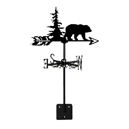 Jääkarhu Tuuliviiri Tuulen Suunnan Osoitin Ulkokatto Metallinen Tuuliviiri