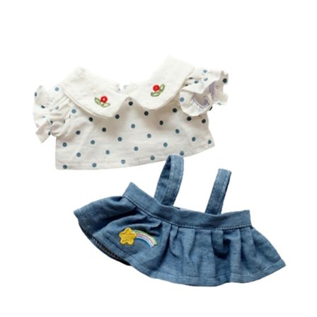 Suloinen 7,9 tuuman nukkevaateasu 20 cm:n pojille ja tytöille nukkehousut, topit set asut ja asusteet