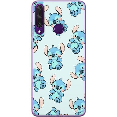 Huawei Y6p Genomskinligt Skal Stitch mönster