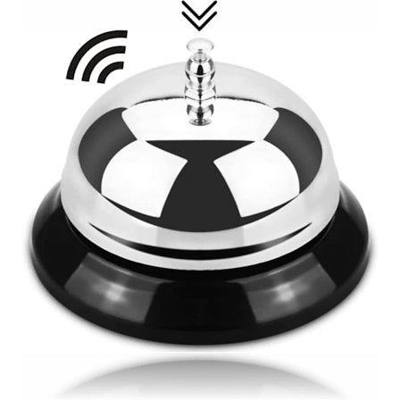 1kpl Tiskin Kello Soittokello Vastaanoton Kello Huomiokello Tarjoilija Palvelu Hälytys Hotelli Ravintola jne.