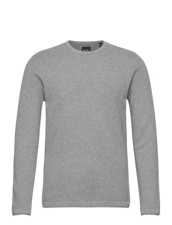 Onspanter Life 12 Struc Crew Knit Grey ONLY & SONS