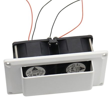 för DC 12V Köksfläkt Avgasfläkt för Husvagn Släpvagn Universal RV Interiörluft Vit Hög effekt