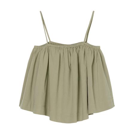 Marc O'Polo, Crinkle cotton dress with spaghetti straps Zielony, Kobieta, Rozmiar: XS