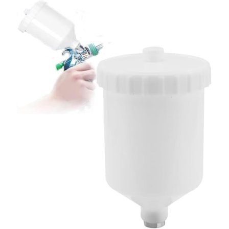 600ML Färgkopp, 600Ml Färgvattenkanna Luft Sprayverktyg Plastkruka Trådkontakt Sprayverktyg