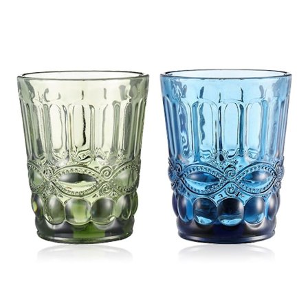 2 stk. Slangemønstret Glasskopp Farge Kreativ Preget Juiceglass Vinglass Fortykket Glass Vinglass