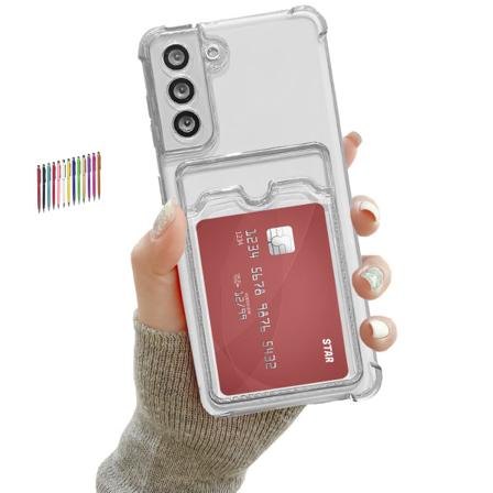 Samsung Galaxy S22 5G - Korttikotelo Suoja Läpinäkyvä